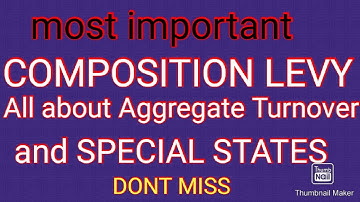Composition levy scheme| Aggregate Turnover||Special category state part 3