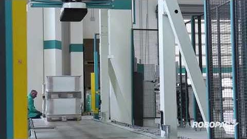 Robopac USA Spiror 2200 Automatic Horizontal Stretch wrapper for wood industry