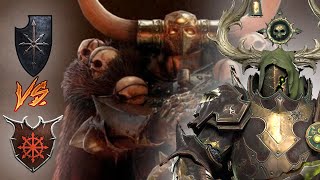 Combat Archaon Ft. HEALING | Warriors of Chaos vs Demons of Chaos  Total War Warhammer 3