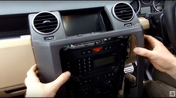 How to remove the center dashboard console trim on Land Rover Discovery 3 LR3