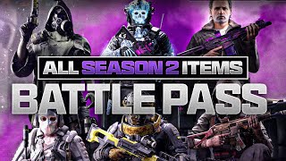 Modern Warfare 3: ALL SEASON 2 BATTLEPASS ITEMS (Tier 100 Rewards, Reactives, Rick & Blackcell)