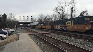 GECX & CEFX 1014 power meets Q276 Auto Rack meets Q031 Intermodal with mid train DPU