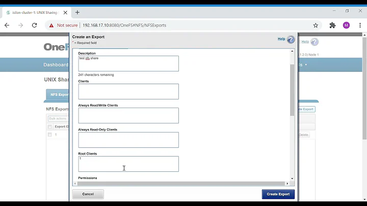 How to Create Isilon NFS Exportin CLI | Powerscale Export creation | NFS Export in commands