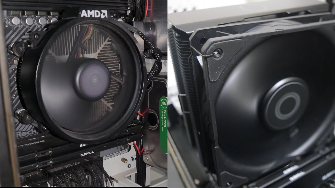 AMD Stock vs Cooler Master Hyper 212 Cooler