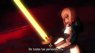 Fate/Zero Saber destruye el Grial (spanish sub)