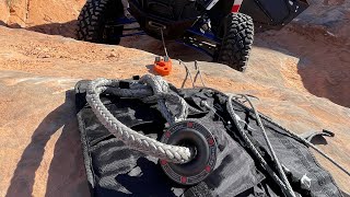 Winching demonstration with Factor 55 Rope Retention Pulley and Soft Shackles