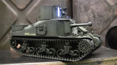 1/35th scale Takom m3a1 Lee tank Canal Defense Light with working searchlight