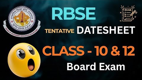 Annual Exam Time Table 📢📃📢🎁📃 RBSE class 10 & 12