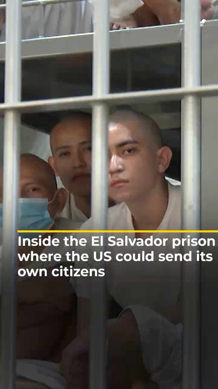 Inside the El Salvador prison where the US could send its own citizens | AJ #shorts