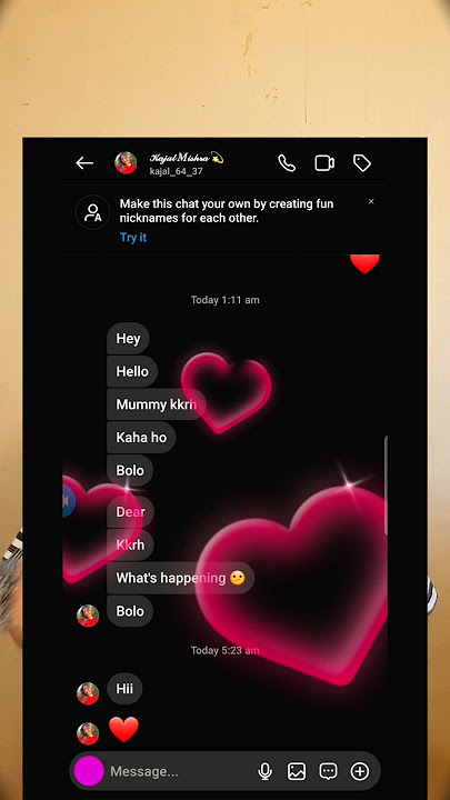 Instagram New Heart Update | Instagram New Heart Update In Chat | Instagram Heart Emoji #shorts