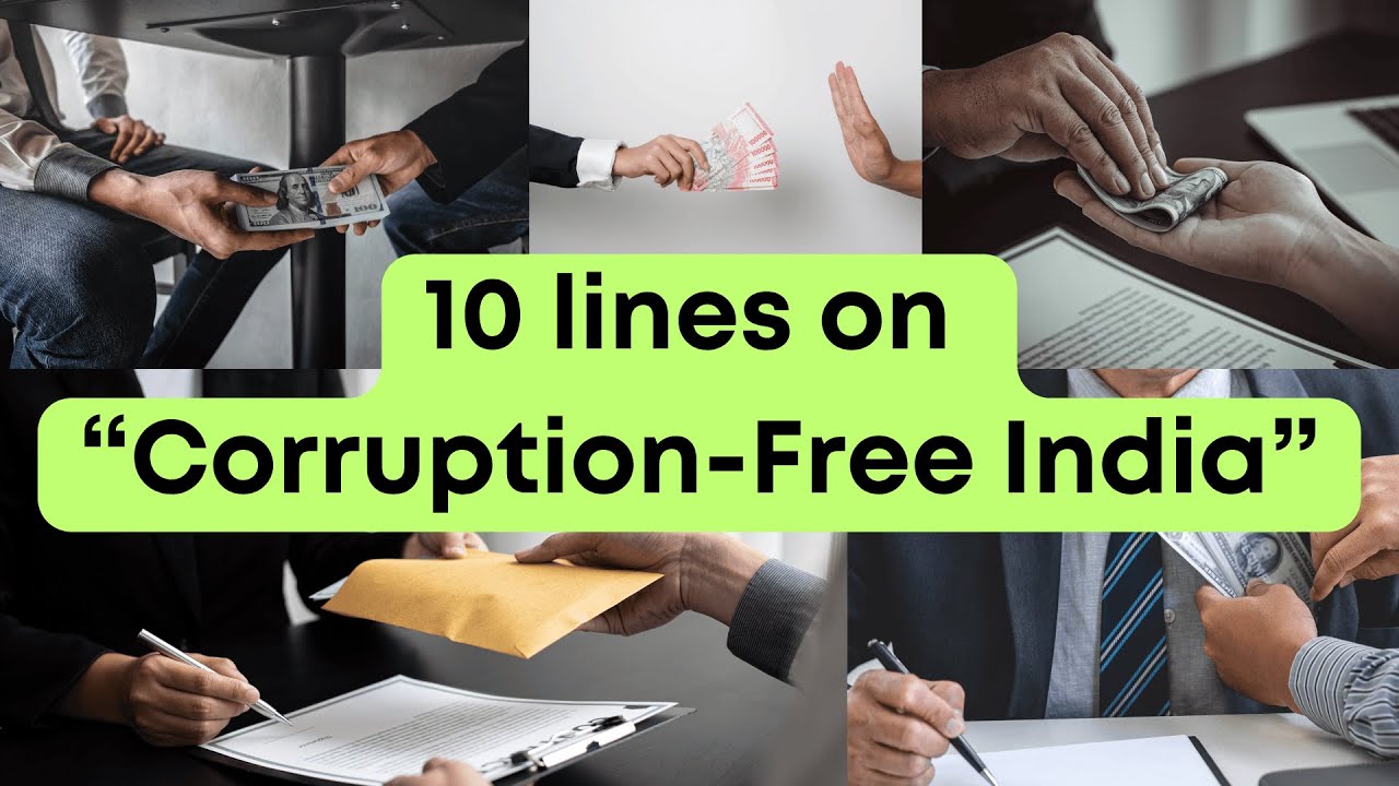 10 Lines on Corruption-Free India | Say No to Corruption | Clean India Vision for Students and Kids
