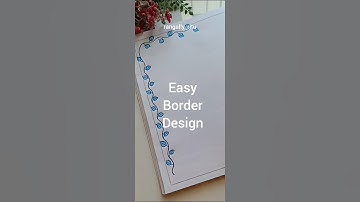 Easy border design @rangallyritu #borderart #borderdesign #easyborder #beautifulborderdesign #art