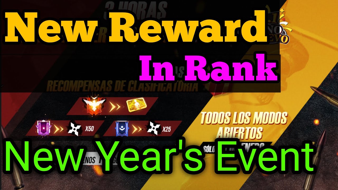 Free Fire New Rank Reward | Free Fire New Year Event ...