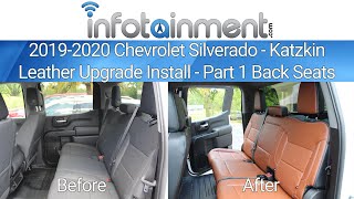20192020 Chevrolet Silverado  Katzkin Leather Upgrade Install  Part 1 Back Seats