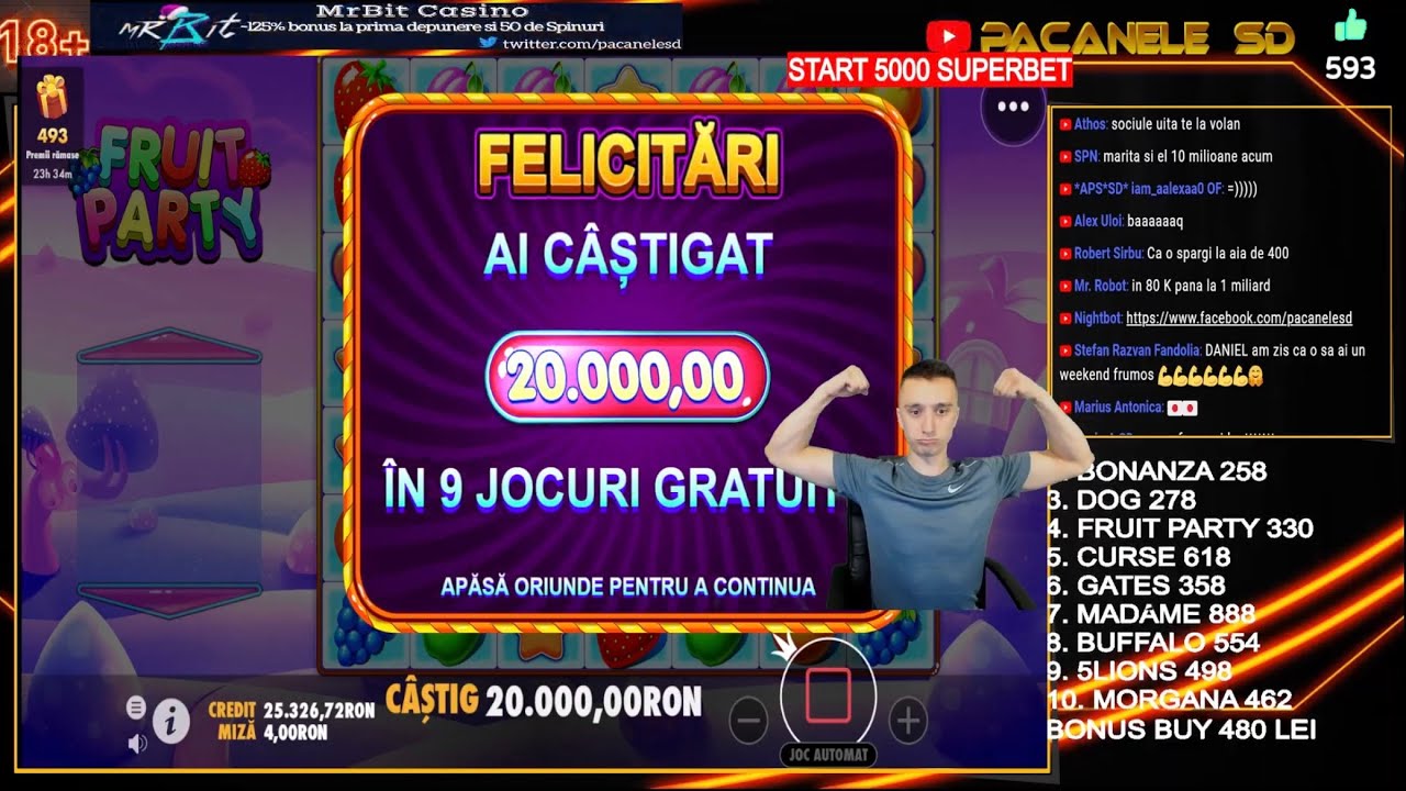FRUIT PARTY MAX WIN - CASTIG 200 MIL! #casino #Slots#WIN-Pacanele ...