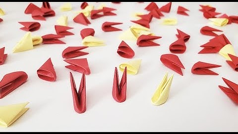 How to fold 3D Origami Pieces FAST ✧ LuckyPaper