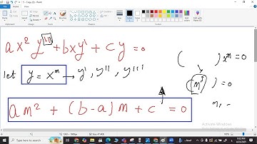 AUM-  CH 4.7  Part 3:  Cauchy Euler Equations شرح