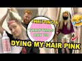 DYING MY HAIR PINK & THRIFT SHOPPING WITH MY HUSBAND | THRIFTMAS DAY 20