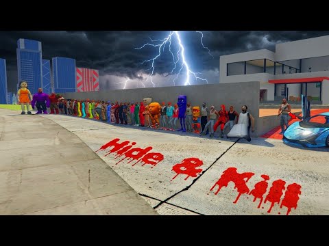 FRANKLIN PLAY HIDE AND SEEK WITH ALL CLONE FRANKLINS IN INDIAN BIKES DRIVING 3D 