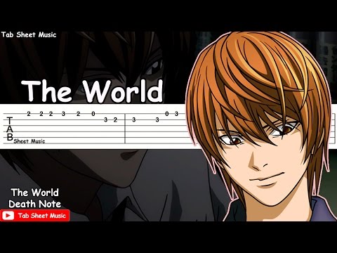 Death Note OP 1 - The World Guitar Tutorial