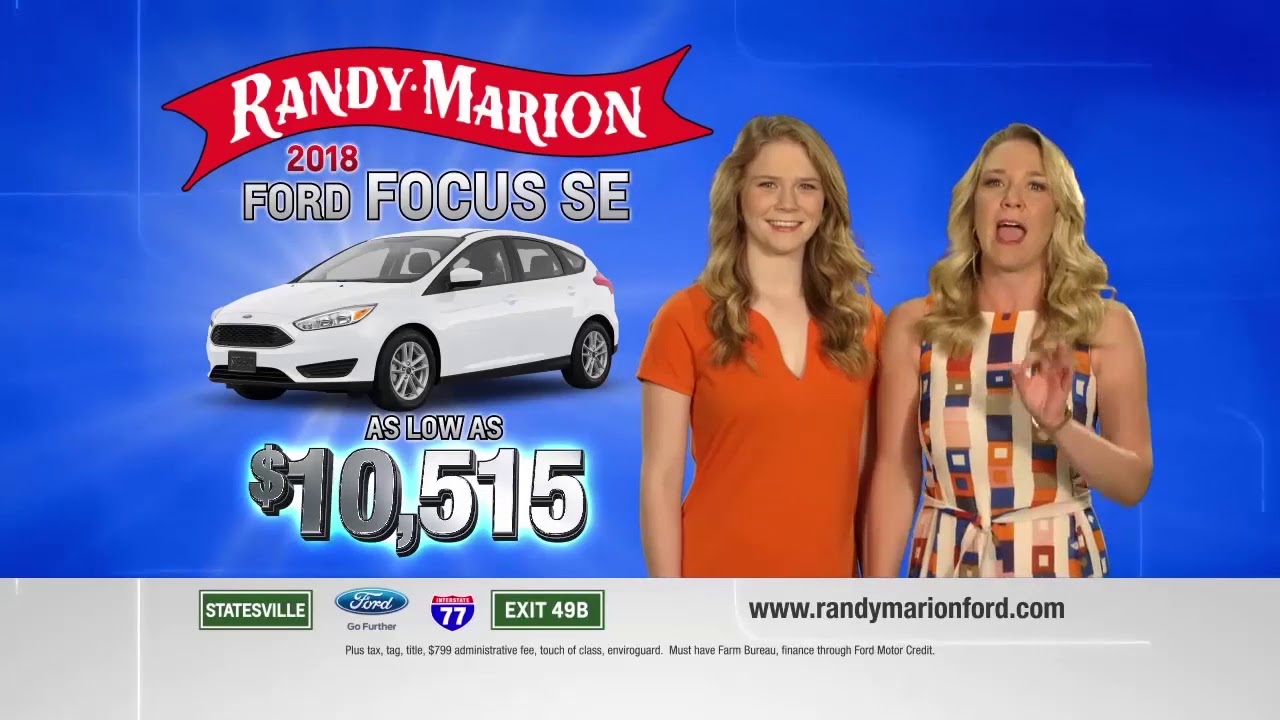 Randy Marion Fall Special 2018 Ford Focus Se Youtube