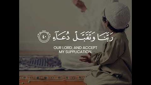 سورة إبراهيم الآيات 40 - 41 بصوت الشيخ القارىء أحمد النفيس.