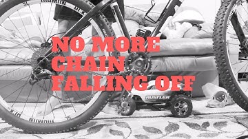 BIKE CHAIN FALLING OFF? PROBLEM SOLVED! (MTB SINGLE CHAINRING DIY CHAIN GUIDE)