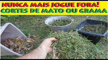 O que fazer com o resto da grama cortada?