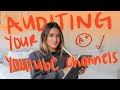 AUDITING YOUR YOUTUBE CHANNELS: tips on how to grow a small youtube channel!