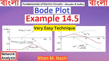 (Bangla)ENA || Example 14.5 || Bode Plot || Very Easy Technique