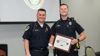 Ben Schaefer honored for 2024 Wright State University Officer of the Year