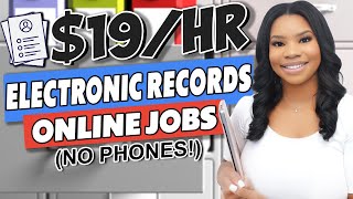 📵 Get Paid $19/hr to Work from Home: Electronic Records Job - No Phone, No Experience Required!