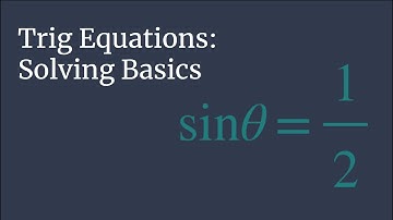 Solve sinθ=1/2 – Trig Equations Solving Basics (Updated w/audio)