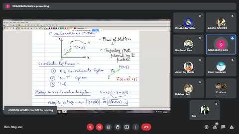 BME-2 | Engineering Dynamics | Sec-B | Lec-02 | Debabrata Nag Sir | Date: 1/9/2021