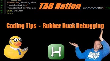 Coding Tips - Rubber Duck Debugging