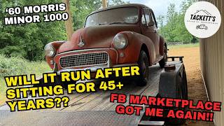 Will it RUN after sitting for 45 - 50 YEARS?? | 1960 Morris Minor 1000 bought off FB Marketplace!!