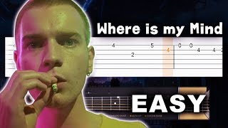 Pixies - Where is my Mind - EASY Guitar tutorial (TABS)
