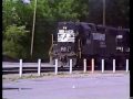 Ns local p85 at spartanburg with a former wabash caboose 1988