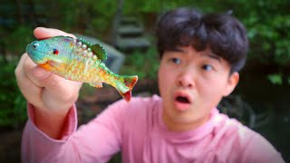 I Went Fishing With Realistic Baits!!