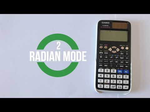 Video: Hoe zet ik mijn rekenmachine in radialen?