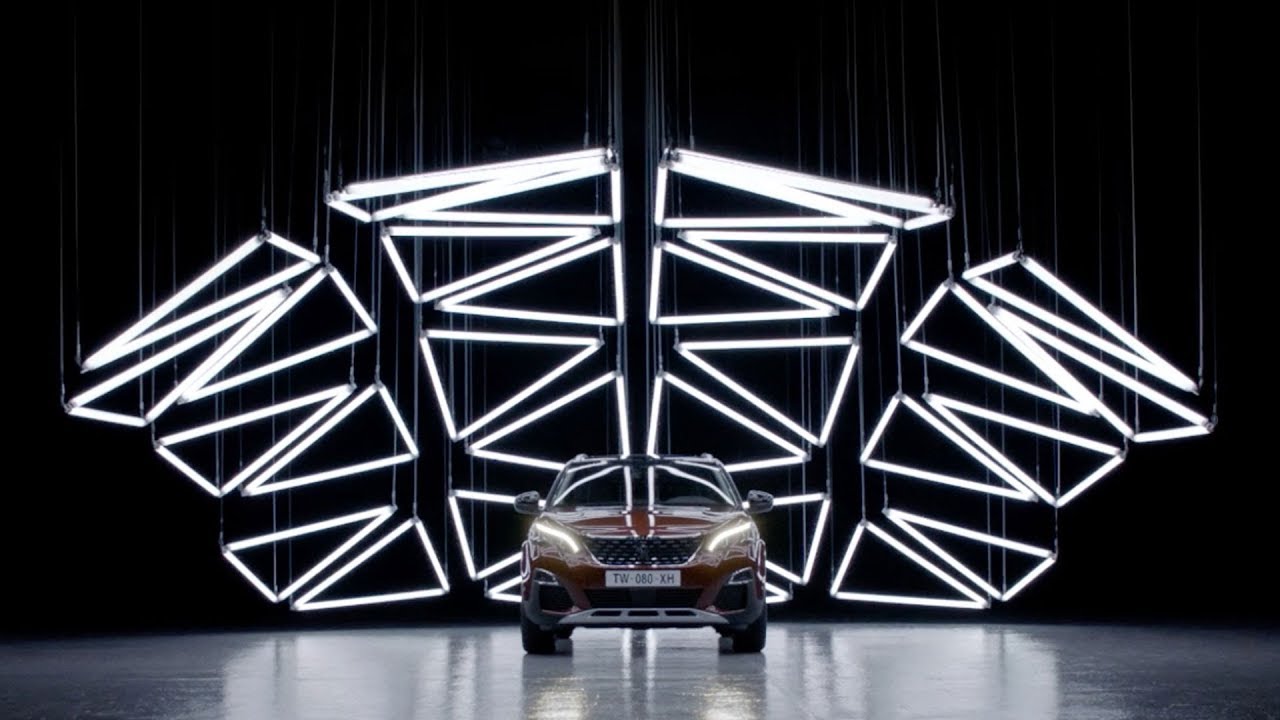 LIGHTS lighting in motion for car commercial "Peugeot 3008" by Cream Paris YouTube