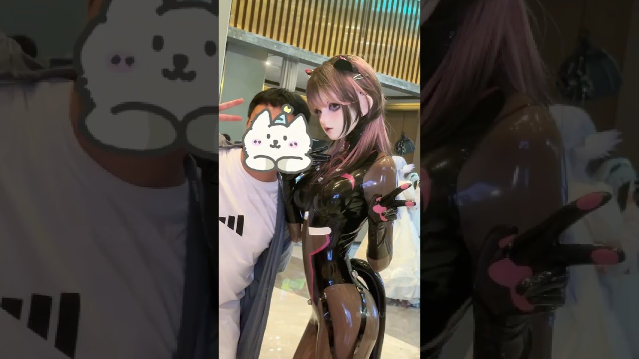 Bộ chiến phục mèo cao su dự hội cosplay~ #meowcosplay #shorts