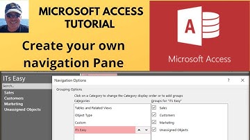 How to create a new navigation pane and set an auto start in Microsoft Access.  CRM database Part 8