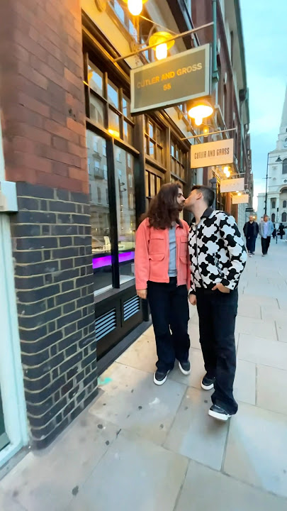 Gay couple kissing on the street #gay #gaycouple #couple #couplegoals