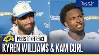 Kyren Williams & Kam Curl Address the Media Following Saturday's Practice at Training Camp