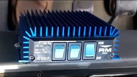 More Power For My Mobile CB Radio. RM Italy KL 200p Amplifier