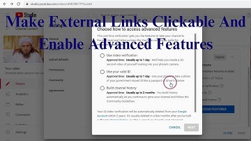 How To Make External Links Clickable And Enable Advanced Features On Your YouTube Channel (2023)