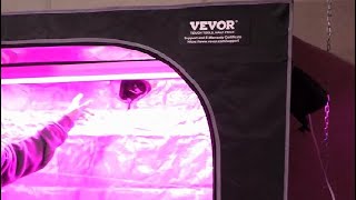 Tente de culture VEVOR 2x4, tente de culture hydroponique Mylar 2000D hautement réfléchissante