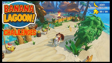 Banana Lagoon Challenges Walkthrough - Mario + Rabbids Donkey Kong Adventure DLC