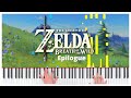 Epilogue  the legend of zelda breath of the wild  piano cover  sheet music